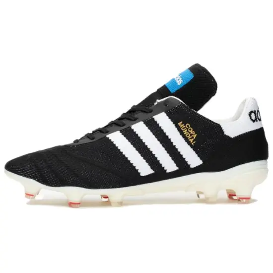 Adidas Soccer Shoes Men Low-Top Core Black White Red