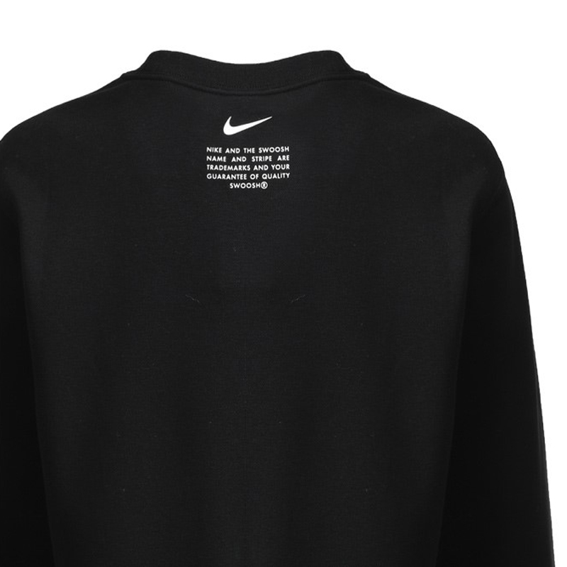 Женская худи Nike As W Nsw Swsh Crew Flc Logo (черная) — фото 6