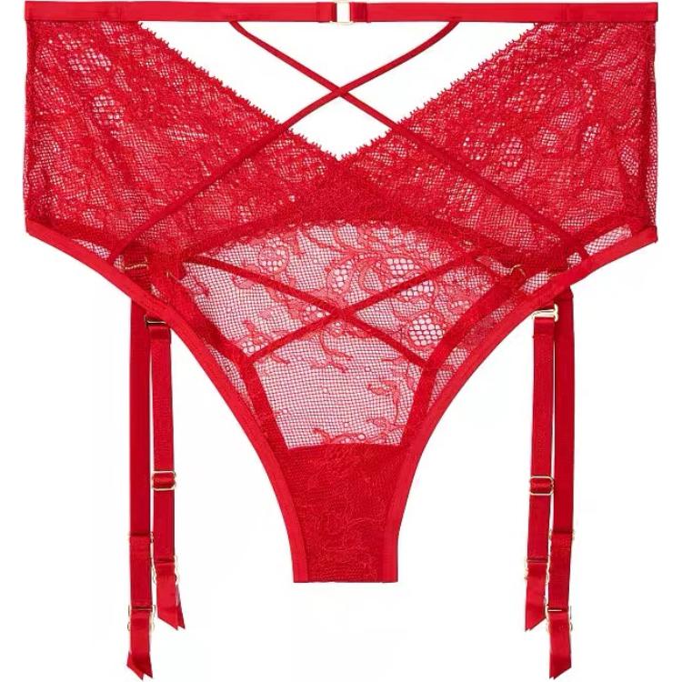 Женские трусы Victoria's Secret Lace (красные)