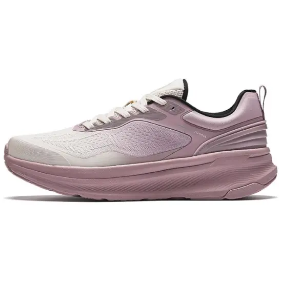 ANTA Running Shoes Women's Low-Top Mud Sand Grey/Taro Purple
