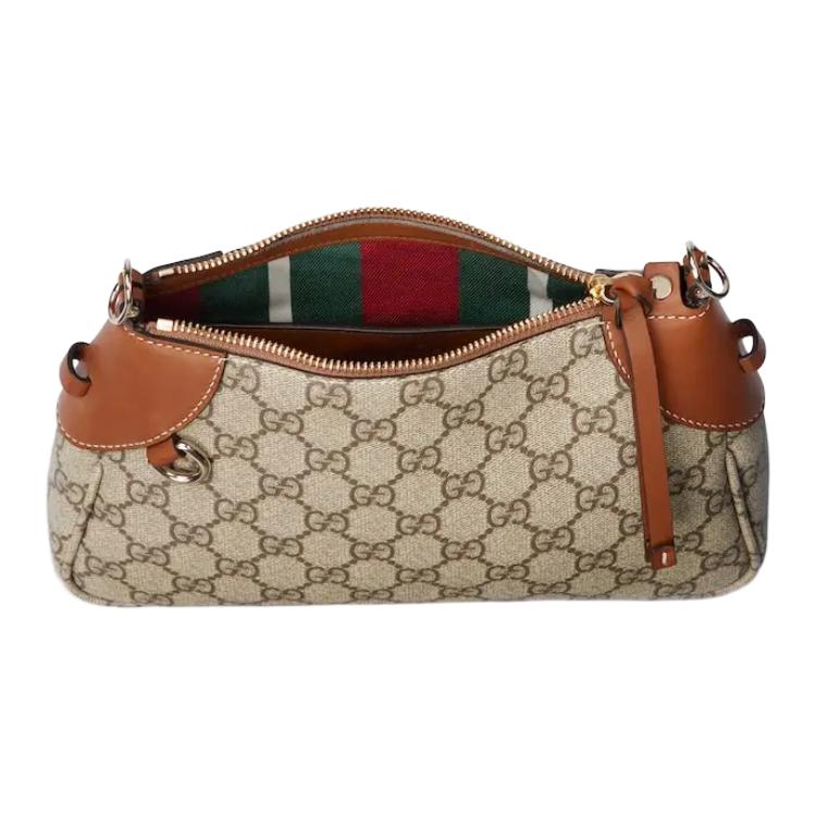 Женская сумка Gucci Emblem (коричневая) — фото 5