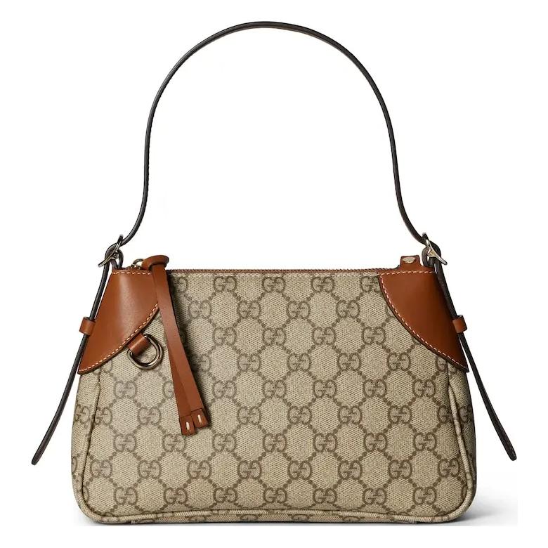Женская сумка Gucci Emblem (коричневая)
