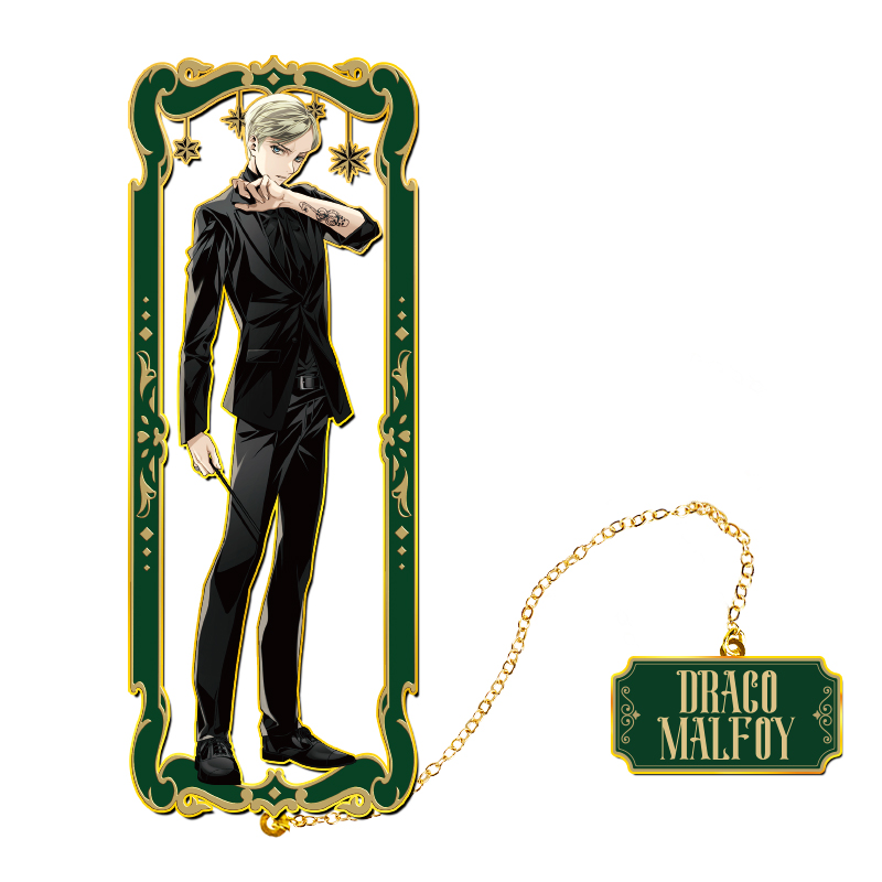 HARRY POTTER Harry Potter character wand series Ron Hermione Malfoy Snape metal preppy style bookmark