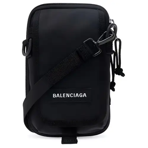 Balenciaga Nylon Fabric Shoulder Bag Regular Men's Black