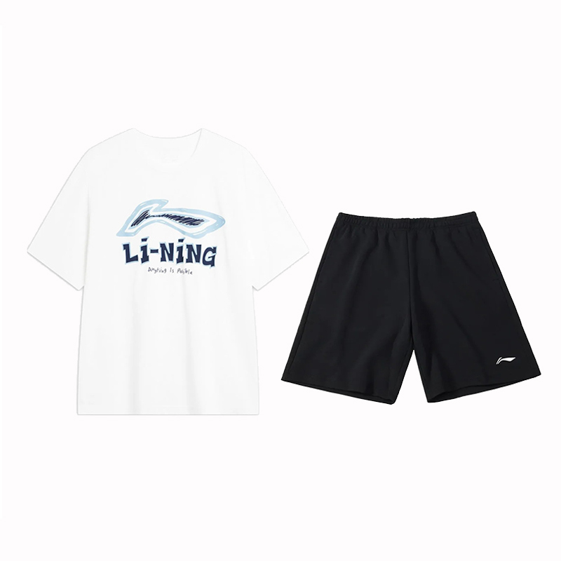 Li Ning Casual Sportswear Men’s Crew Neck Moderate