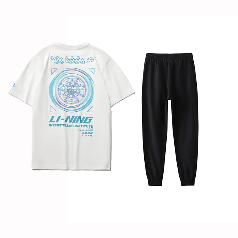 Li Ning Casual Sportswear Men’s Crew Neck Moderate