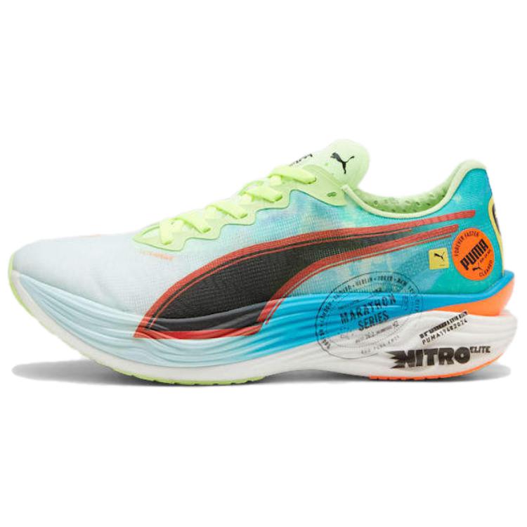 PUMA Deviate NITRO Elite 3 Fire Slip Resistant Low top Marathon Running Shoes Men's Blue