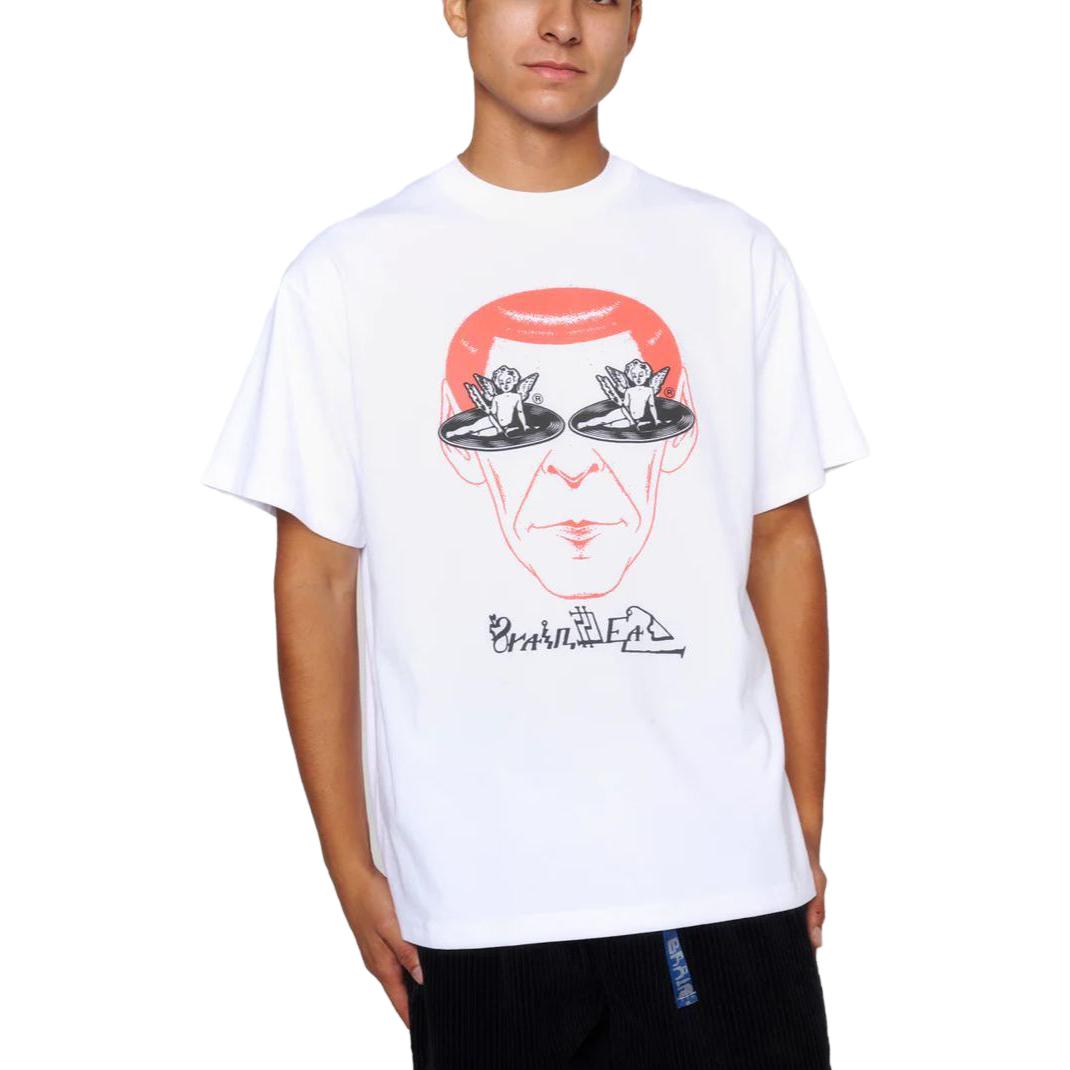Футболка Brain Dead FW23 SOUND AND VISION T-SHIRT - WHITE ·T (белая) — фото 3