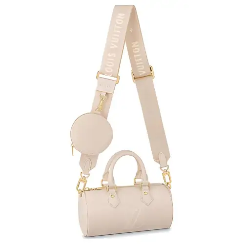 LOUIS VUITTON Bb Papillon Embossed Creme Beige