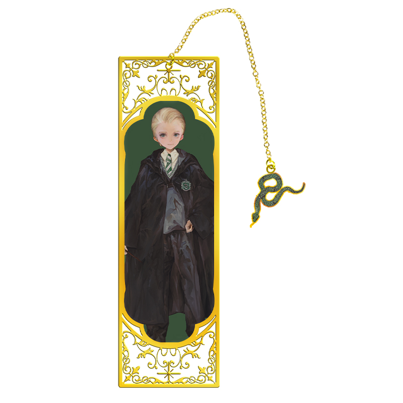 HARRY POTTER Harry Potter Ron Hermione Luna Malfoy Metal Retro Magic Stationery Rectangular Bookmark Watercolor Character Series