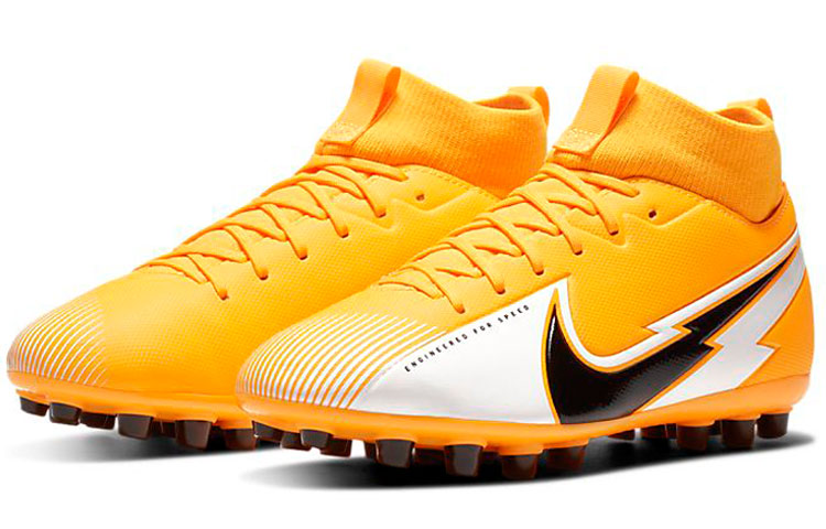 Детские бутсы Nike Mercurial Superfly 7 (черно-желтые) — Чёрныйжёлтый — фото 3