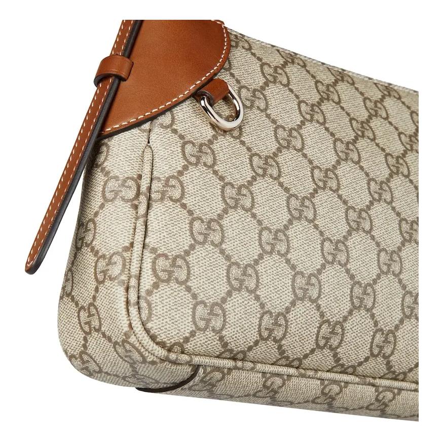 Женская сумка Gucci Emblem (коричневая) — фото 6