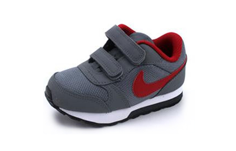 Детские кроссовки Nike MD Runner 2 (серо-красные) — Серый / красный — фото 5