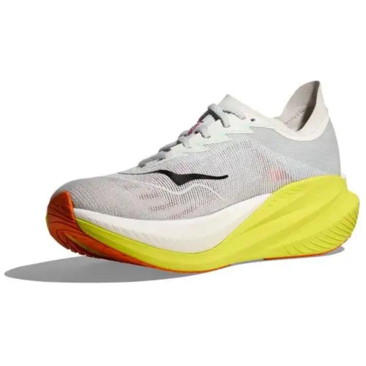 HOKA ONE ONE Mach X Slip Resistant Abrasion Resistant Low top Running Shoes Men’s Gray