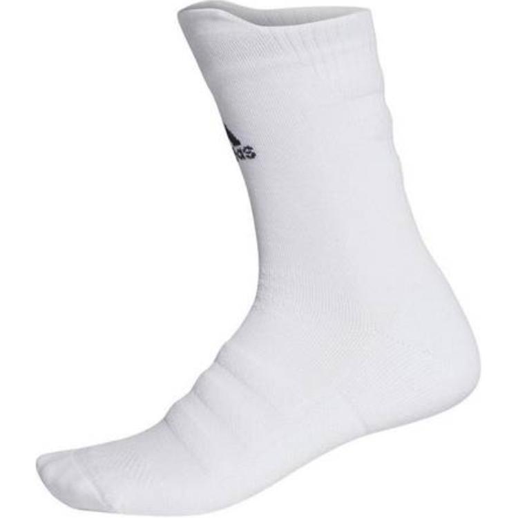 Adidas Alphaskin Crew Lightweight Cushioning Soccer Socks Men’s 1 Pack White