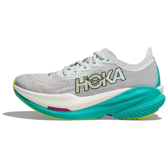 HOKA ONE ONE Mach X Anti Slip Wear Resistant Low Top Running Shoes Women's Gray