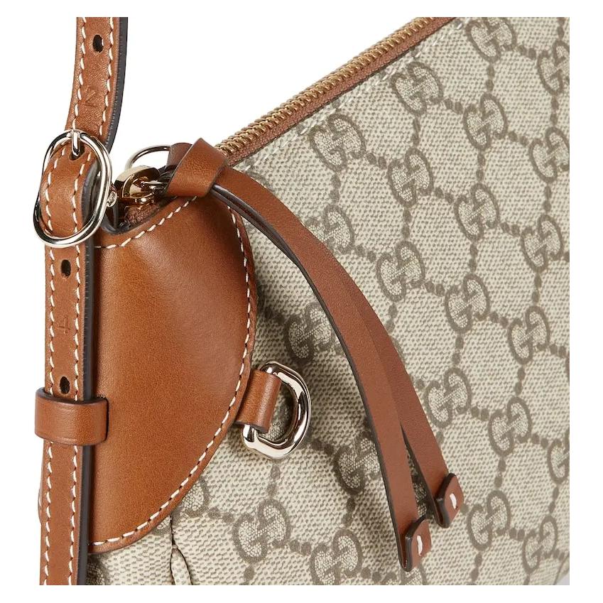Женская сумка Gucci Emblem (коричневая) — фото 7