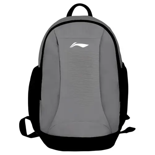 Li Ning Polyester Backpack Unisex Mist Gray