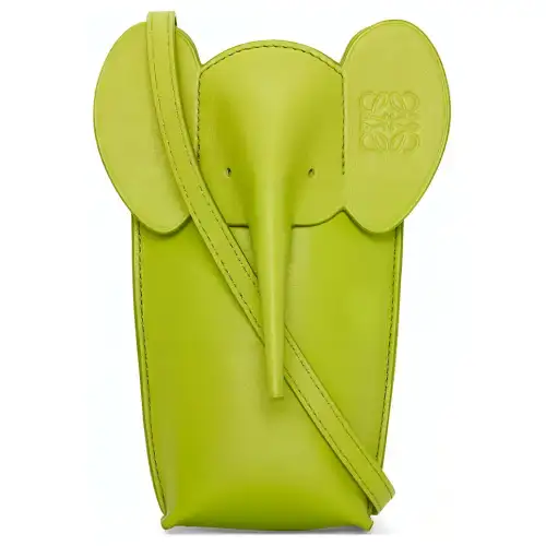 LOEWE Cow Leather Handheld Shoulder Bag, Crossbody Bag Women's Grass Green