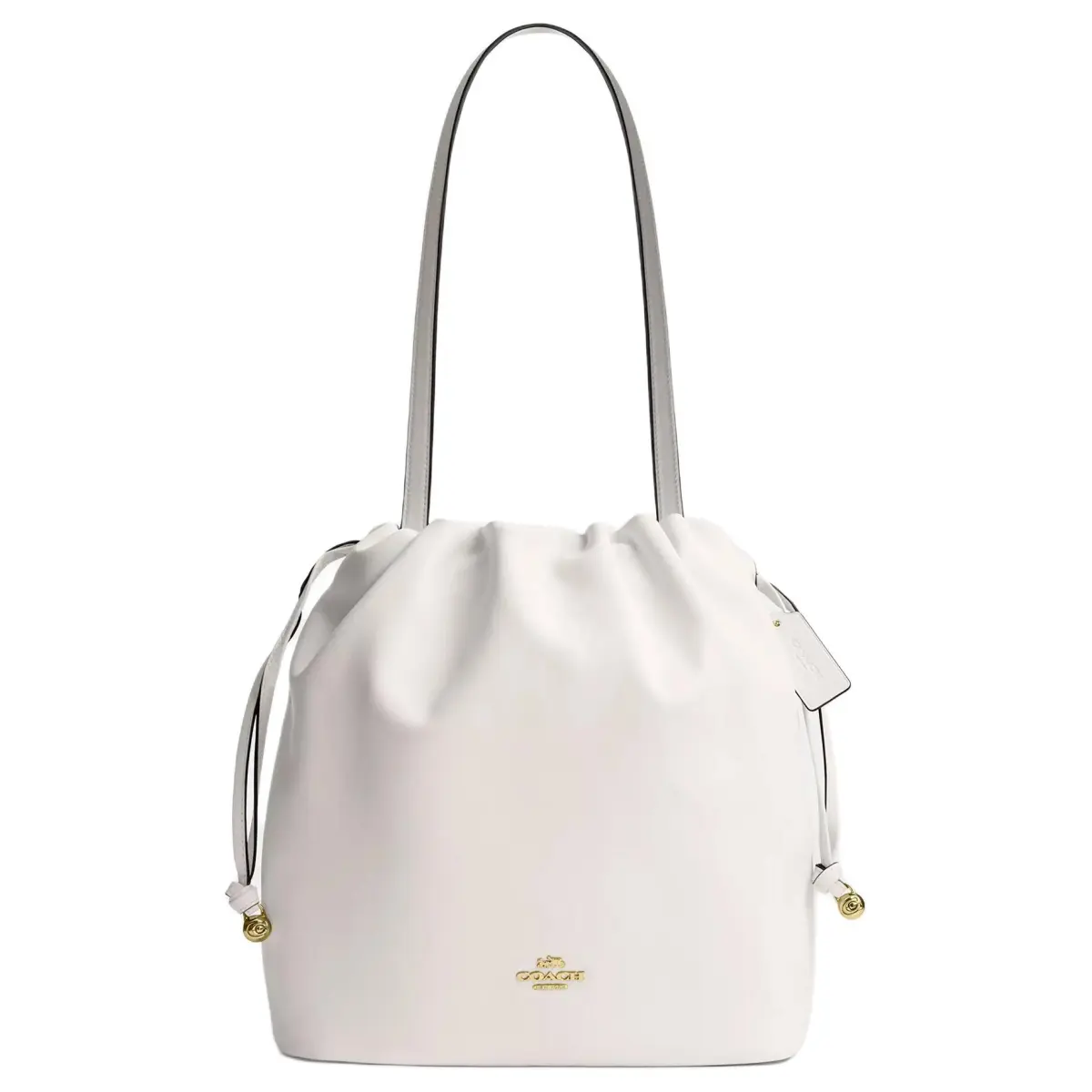 COACH Faye Cow Leather Handbag, Shoulder Bag Large Women's Chalk White