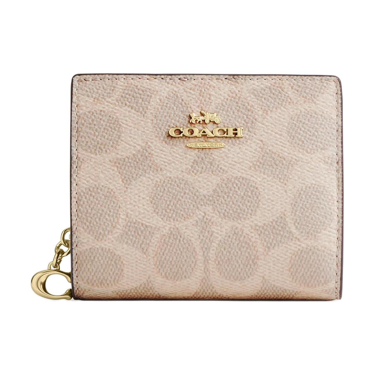 Женский кошелек COACH Snap Wallet 11 (песочный)