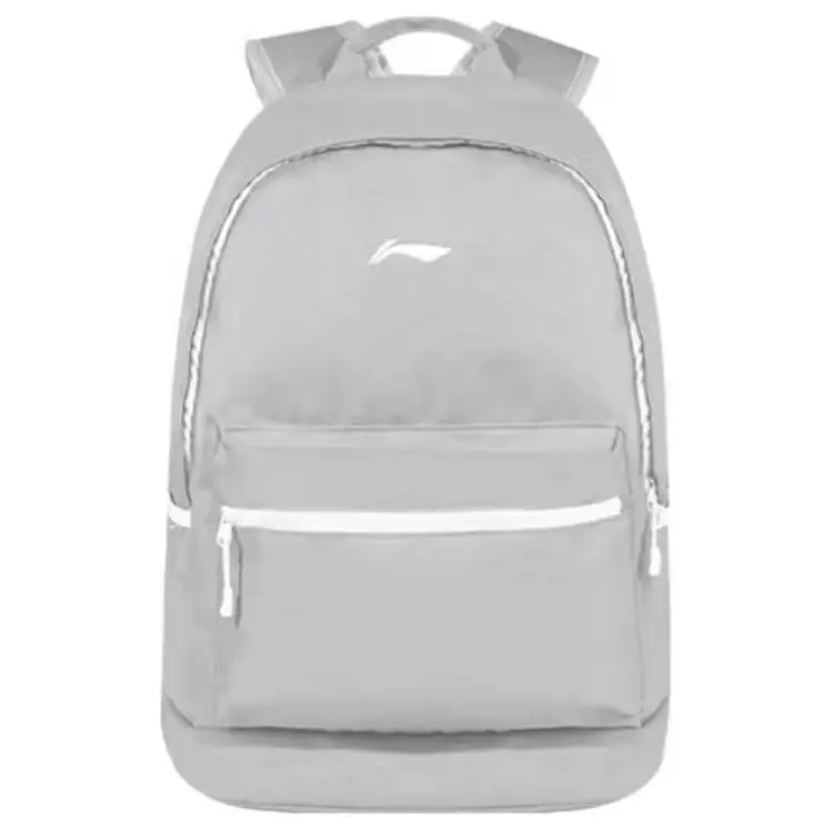 Li Ning Sports Life Collection Fabric Backpack Regular Unisex Cream Gray
