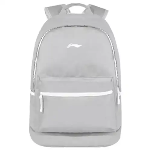 Li Ning Sports Life Collection Fabric Backpack Regular Unisex Cream Gray