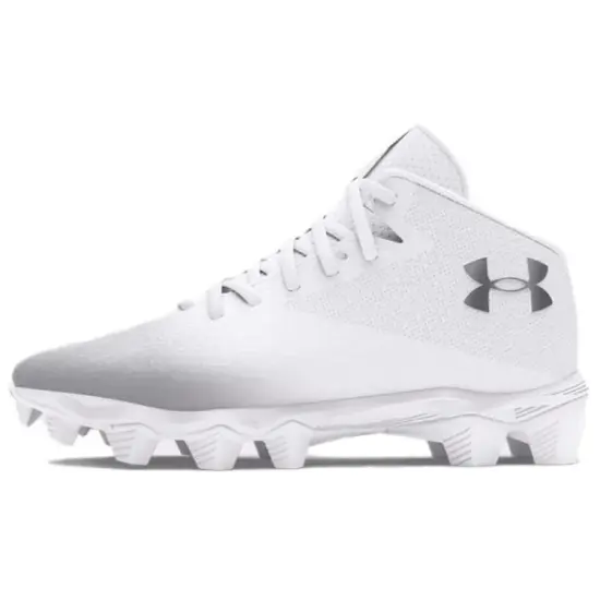 Under Armour Spotlight Franchise 4 Soccer Shoes Men Mid-Top White/Metal Silver
