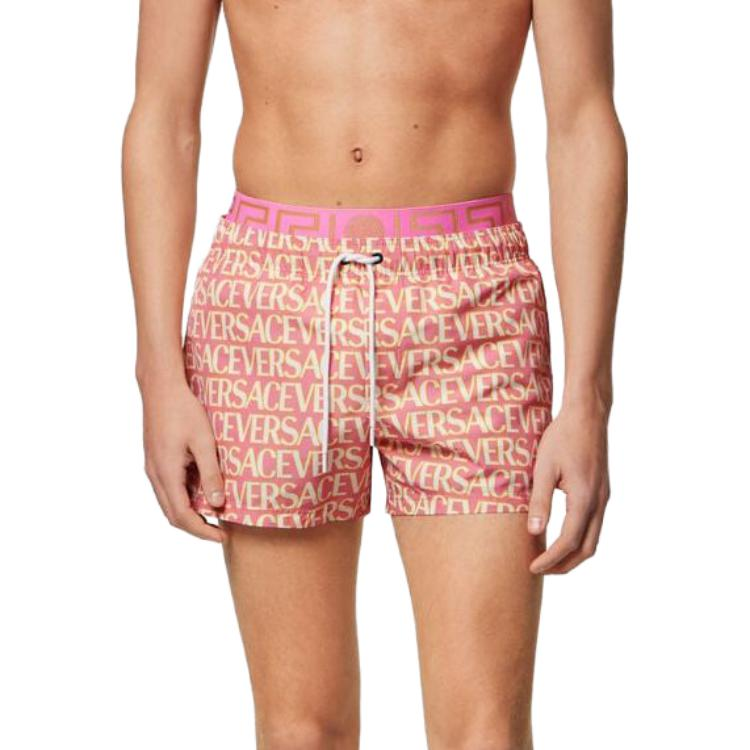 VERSACE Allover Logo Swim Shorts