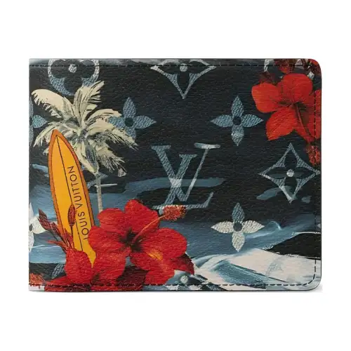 LOUIS VUITTON Slender Wallet Monogram Surfin' Navy Blue