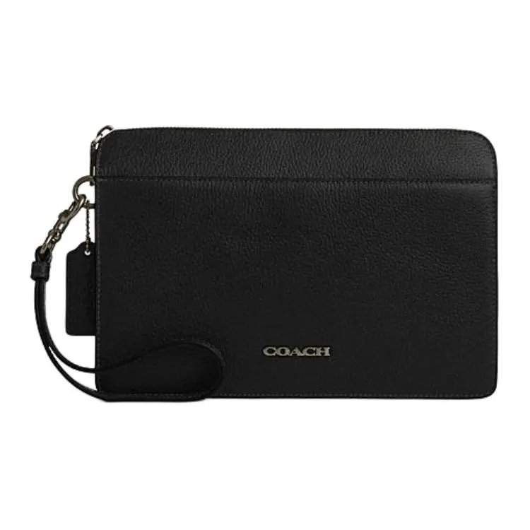 COACH Cow Leather Clutches Medium Men's Black