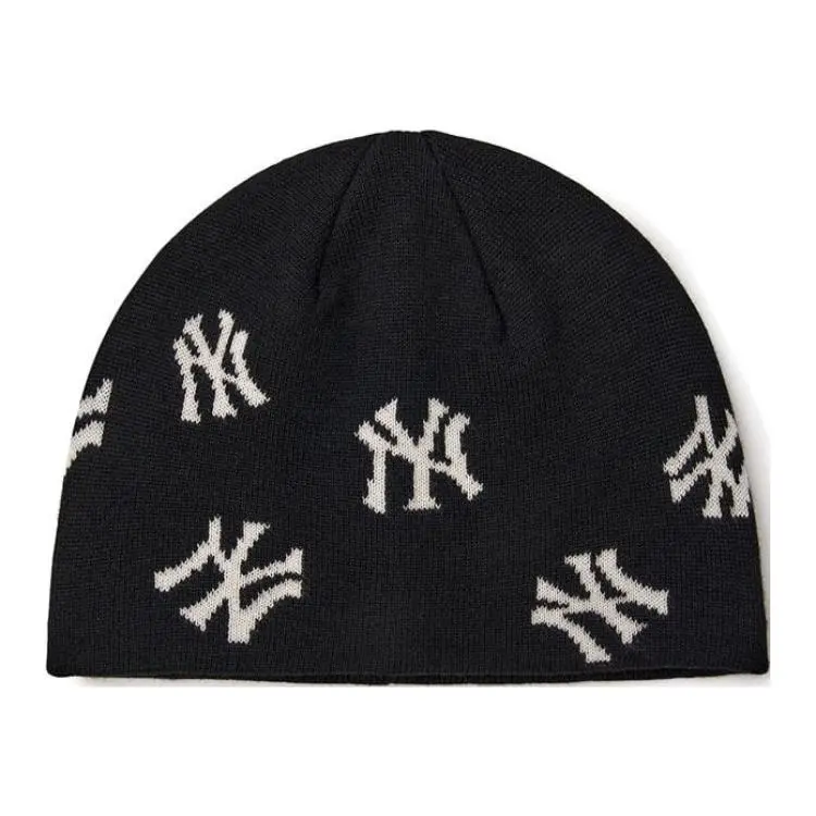 MLB Polyester Wool Nylon Acrylic Fiber Beanies Unisex Black
