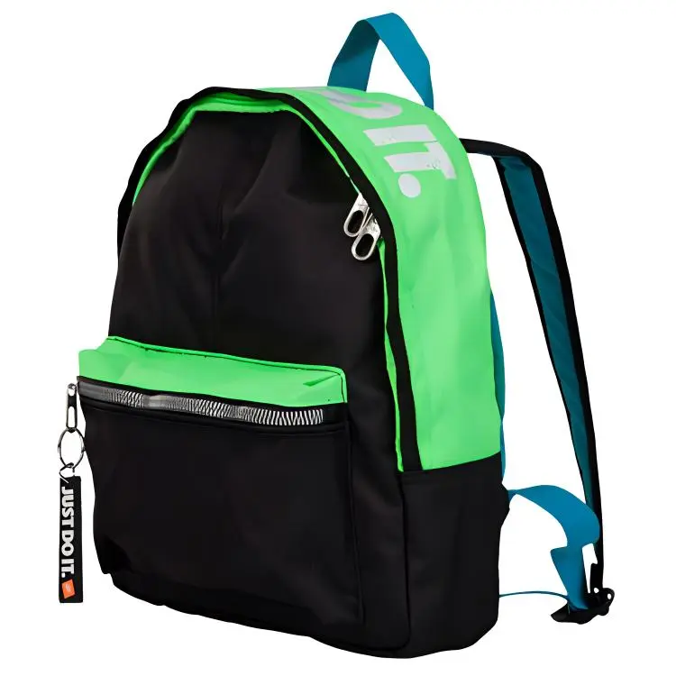 Nike Polyester Backpack Regular Men's Black/Green