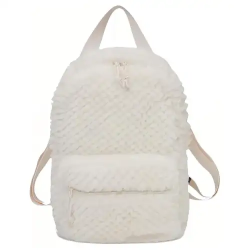 Converse Faux Fur Backpack Regular Unisex Milk White