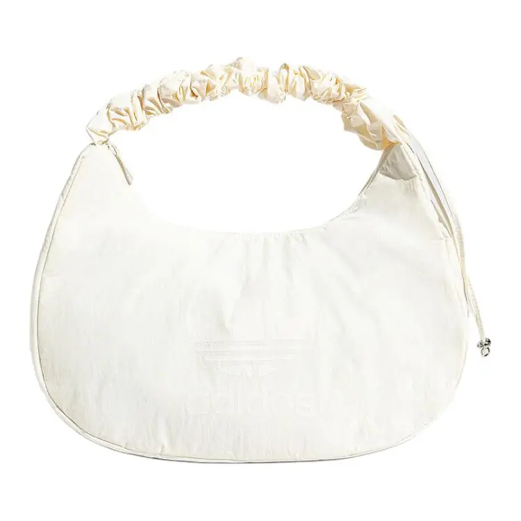Adidas Originals Polyester Cloud Bag Hobo Bag Handbag Medium Women's White