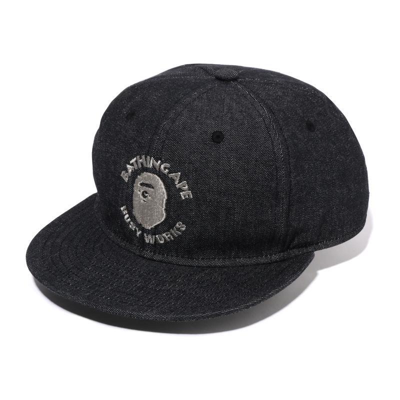 Мужская кепка A BATHING APE FW24 (черно-темно-синяя)