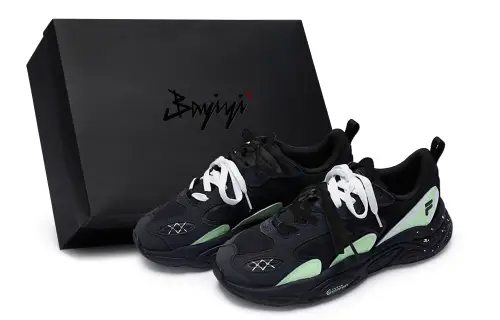 FILA Mars 2.0 811 Manufacturing, Tidal Green Breathable Coverage Low top Casual Shoes Men's Black Green White