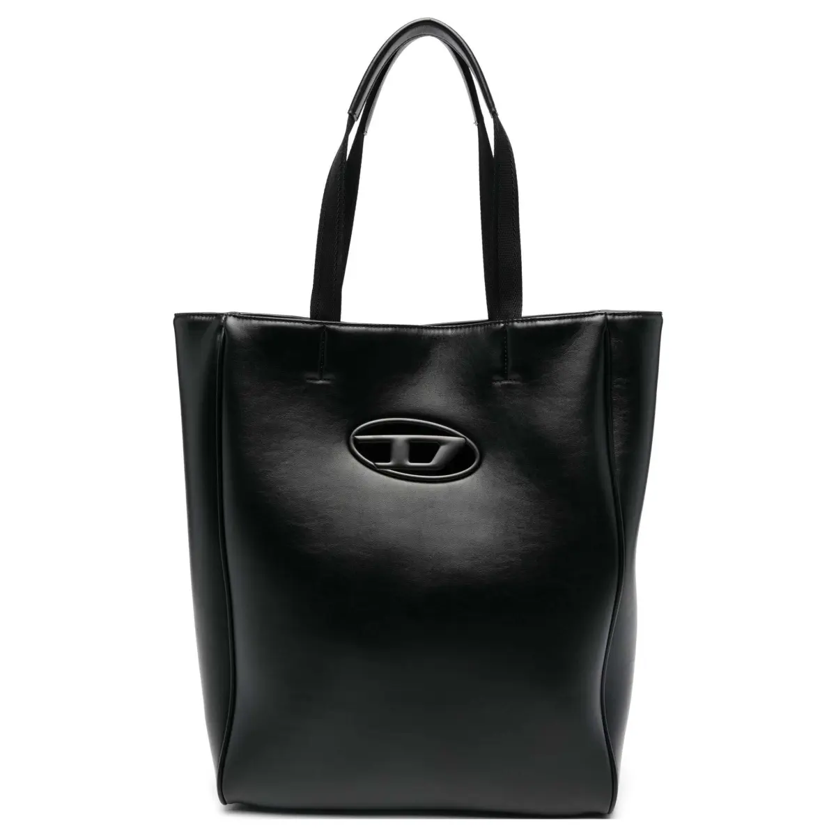 DIESEL Artificial Leather One Shoulder Handbag Unisex Black