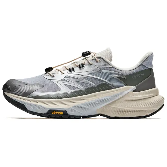 ANTA Explore The Wilderness Running Shoes Men Low-Top White Limestone/Volcanic Gray/Dusty Gray