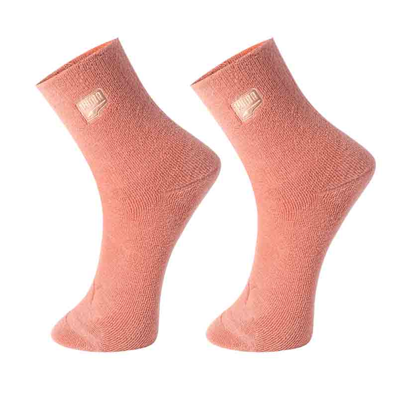 PUMA Crew Socks Unisex 2 Pack Peach Pink