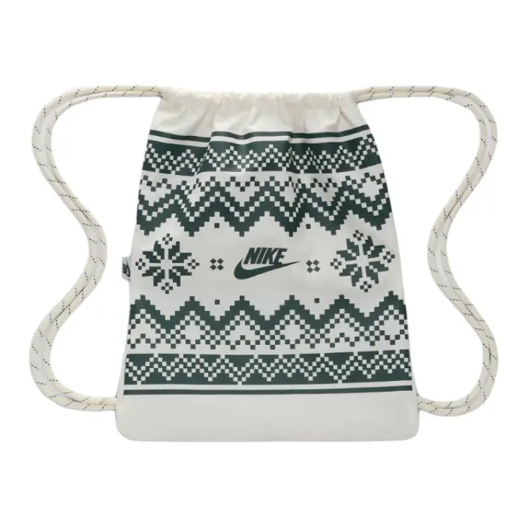Nike Polyester Backpacks Regular Unisex Canvas & Vintage Green
