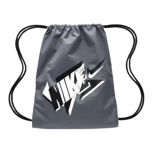 Nike Polyester Backpack Regular Men's Cool Gray & Black