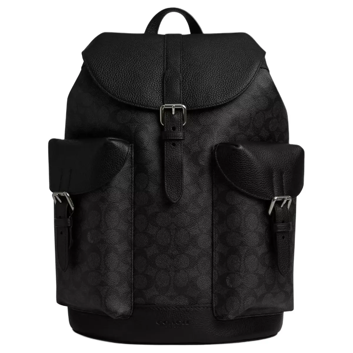 COACH WARNER Artificial Leather Backpack Large Men's Charcoal