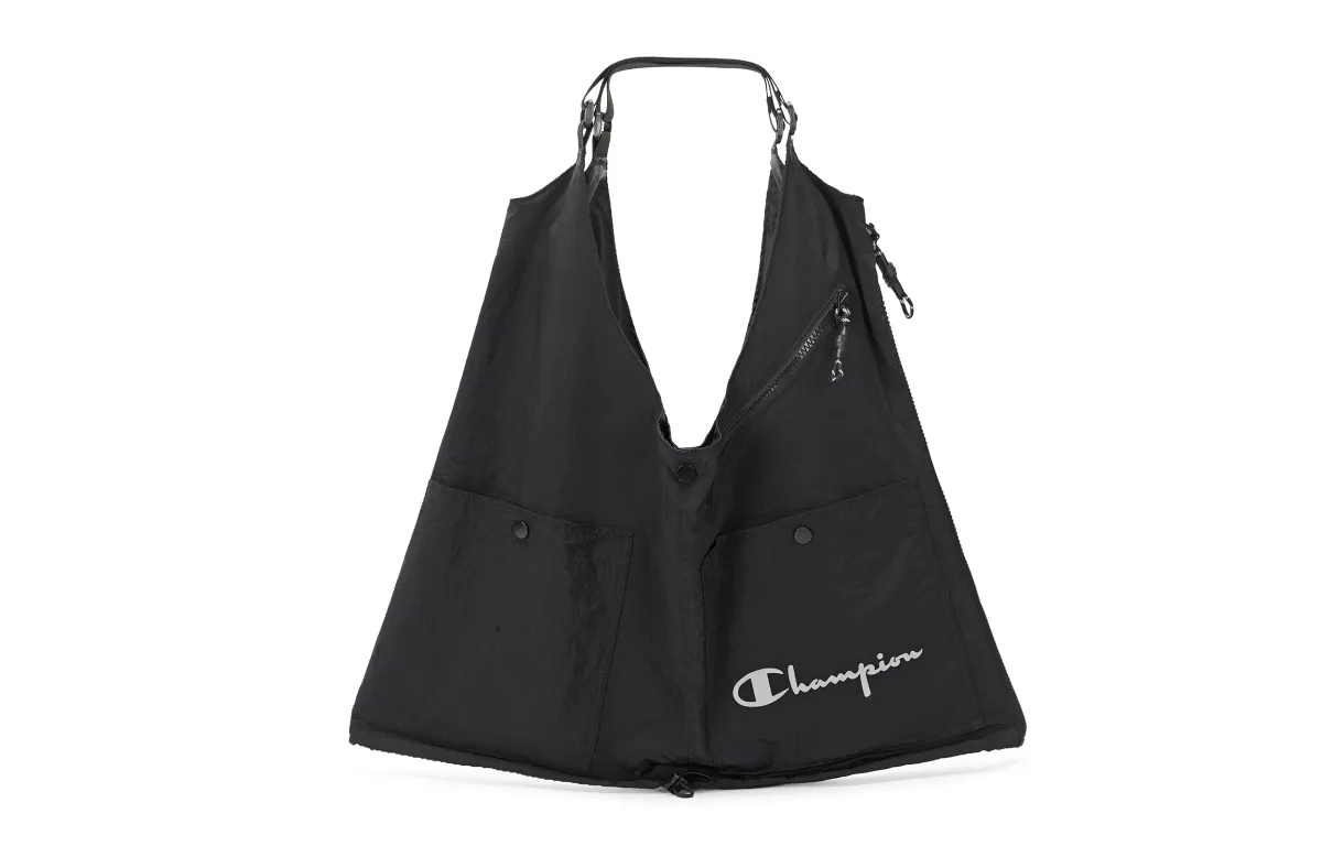 Champion Fabric Shoulder Bag Unisex Black