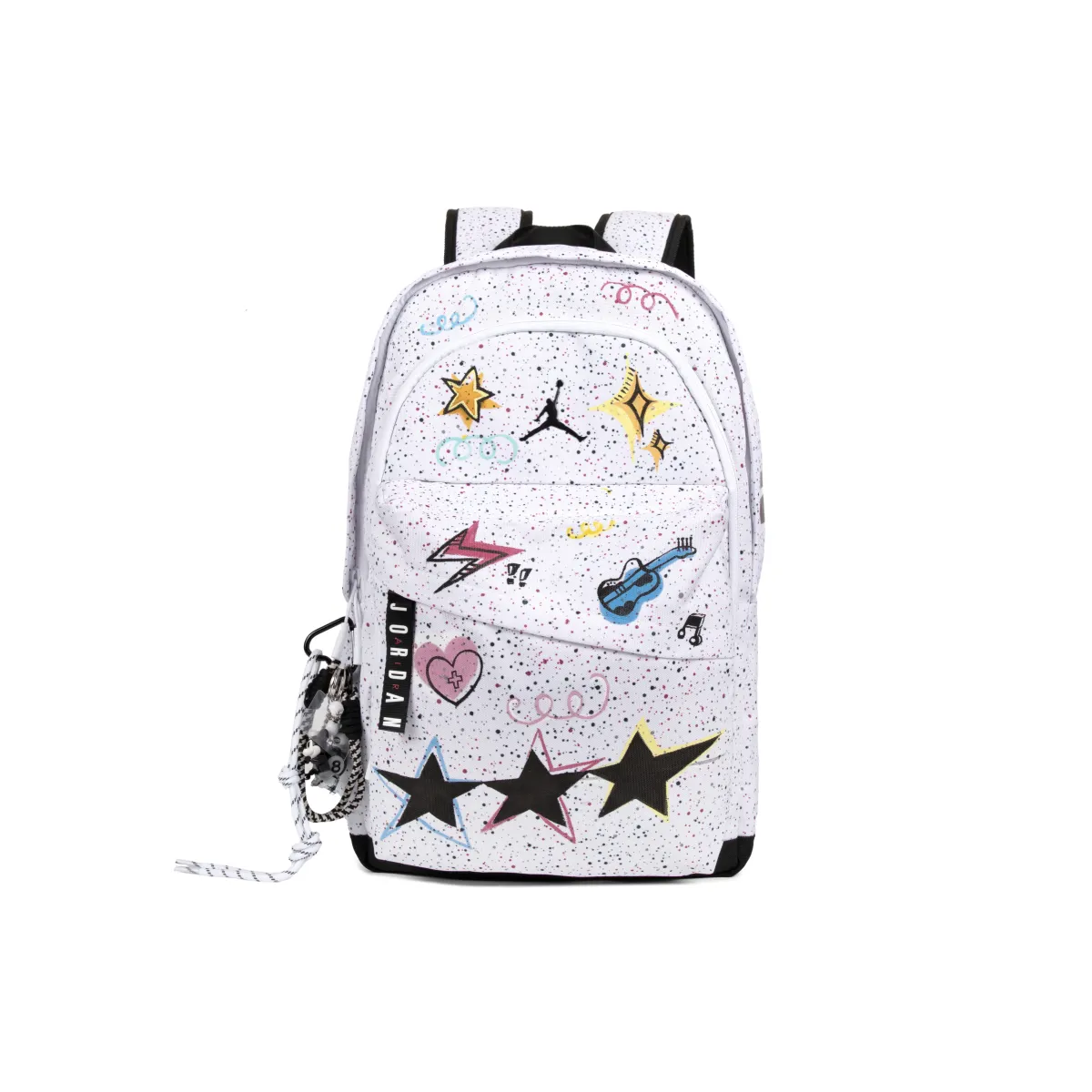 Jordan Polyester Backpack Unisex White Pink