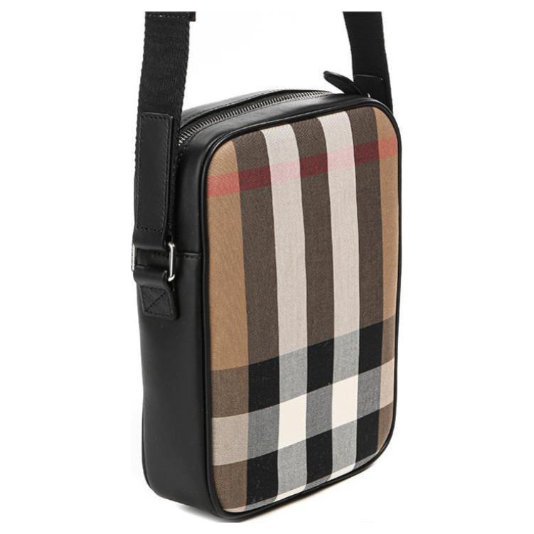 Мужская сумка Burberry (коричневая) — фото 4