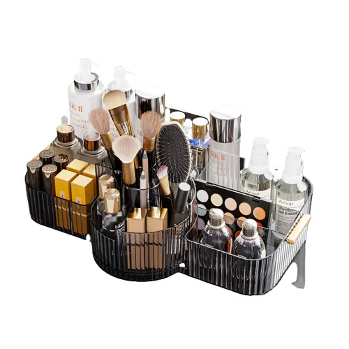 Cosmetic table storage box, capacious perfume for skin care, transparent storage system, high-quality style
