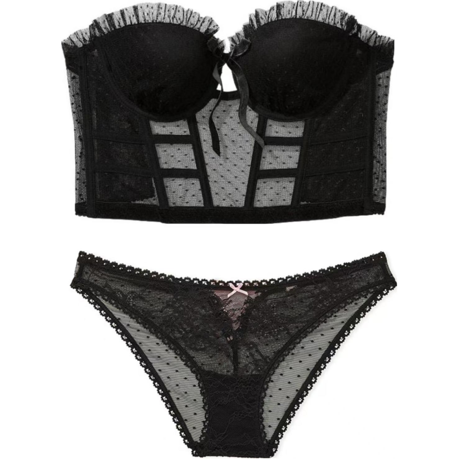 Женское нижнее белье Victoria's Secret (черное)