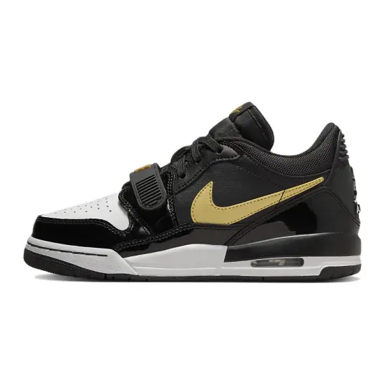 Jordan Legacy 312 Low Black Metallic Gold GS