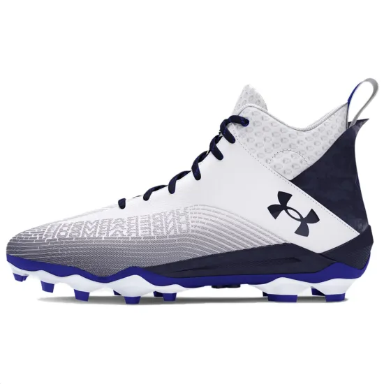 Under Armour Hammer 2 Soccer Shoes Men High-Top White Black
